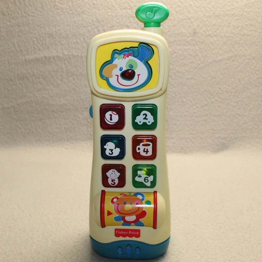 Fisher-Price Toy Phone 1999 Musical Light Up Remote Vintage Y2K Kid Tested Works